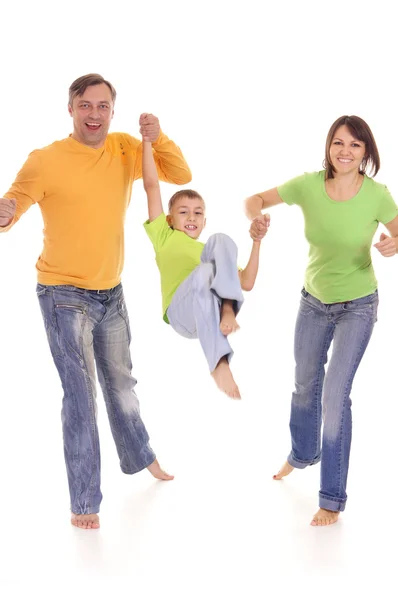 Parents play with son — Stock Photo, Image