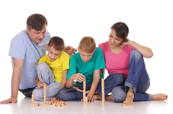 Roztomilý rodinná hra — Stock fotografie
