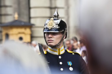 Stockholm: swedish royal guard clipart