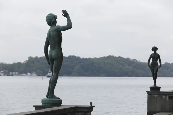 Estocolmo: estatuas de danza y canto Imagen De Stock
