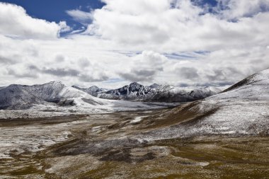 Tibet: milha mountain pass clipart