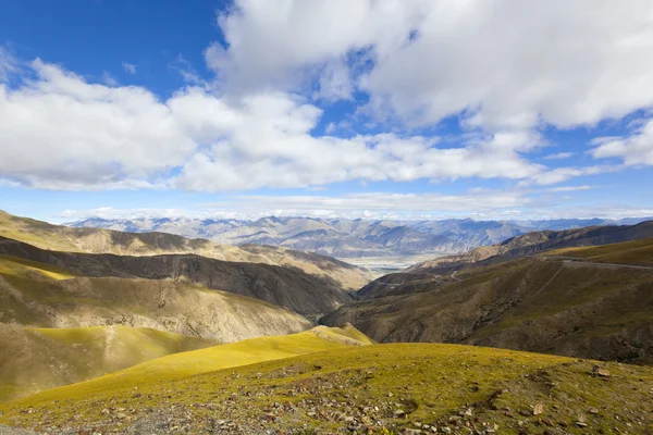 Тибеті: місцевість плато Стокове Зображення
