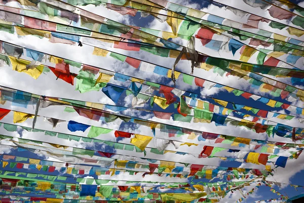 stock image Tibet: prayer flags