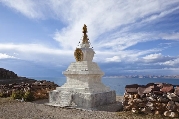 Тибет: namtso озеро — стокове фото
