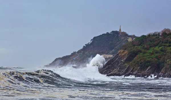Donostia fırtınası — Stok fotoğraf