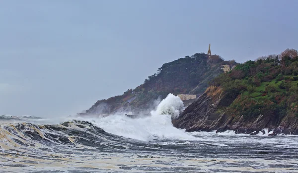 Storm på donostia — Stockfoto