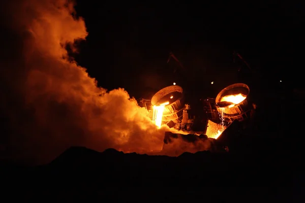 Furnace in full work — Stock Photo, Image