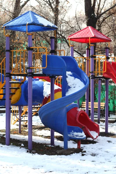 Slides in the park — Stock Photo, Image