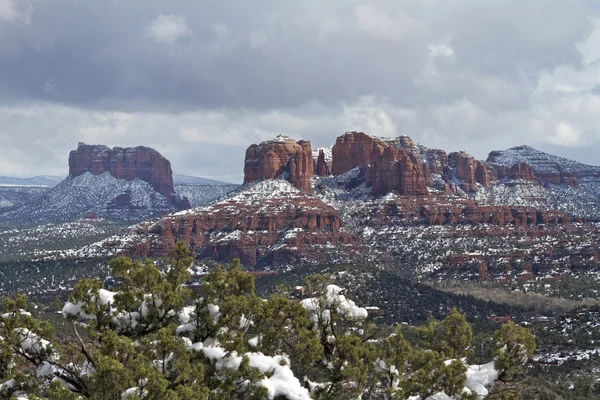Red Rock Landscape in Winter — Stock Photo, Image