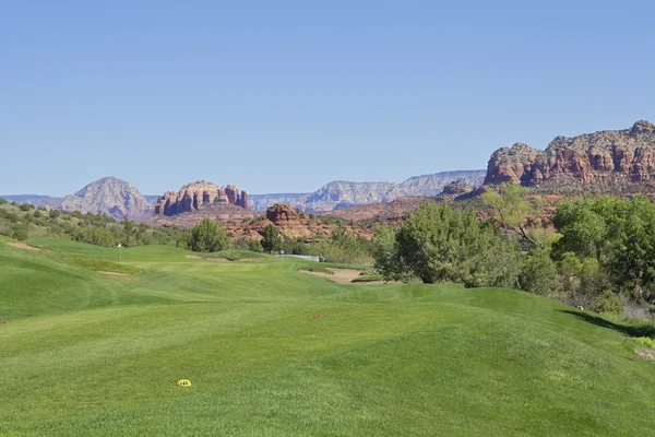 Natursköna sedona golf hål — Stockfoto