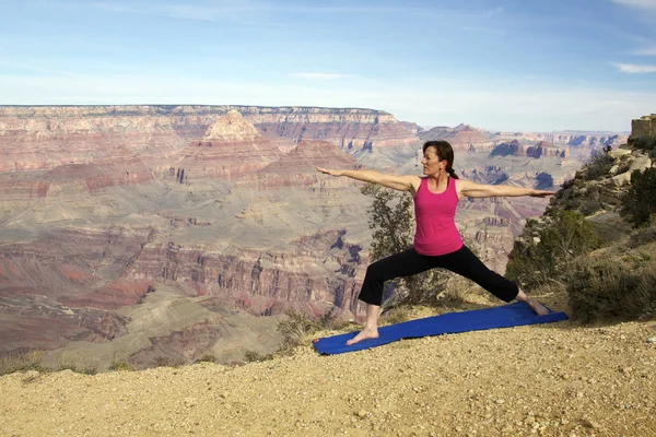 Grand Canyon Yoga — Zdjęcie stockowe