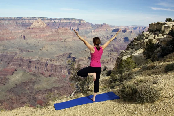 Yoga en el Gran Cañón —  Fotos de Stock