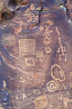 Ancient Petroglyphs V Bar V Heritage Site clipart
