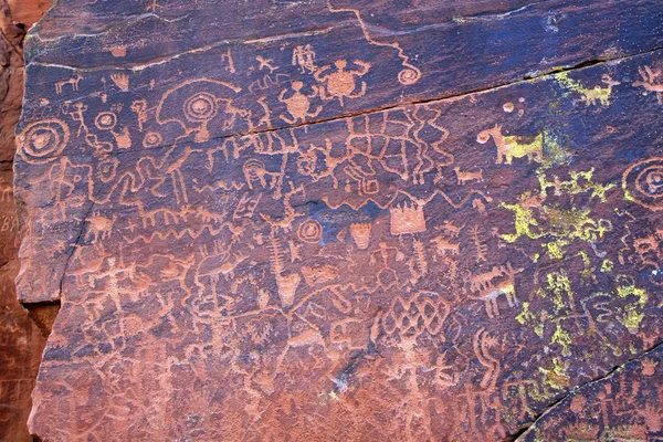 Antiguo Petroglifos V Bar V Patrimonio de la Humanidad —  Fotos de Stock