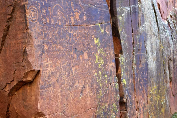 stock image Ancient Petroglyphs V Bar V Heritage Site