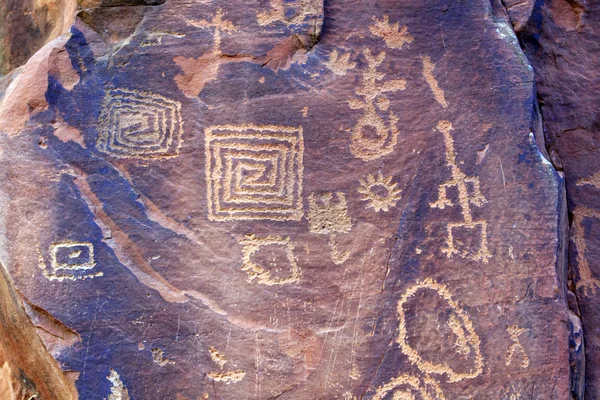stock image Ancient Petroglyphs V Bar V Heritage Site