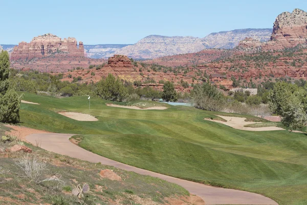 Sedona Arizona Golf Hole — Stockfoto