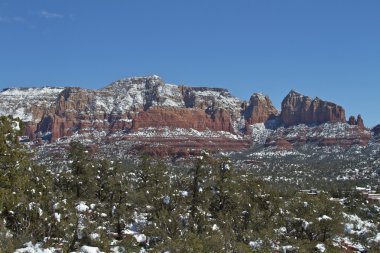 Kış Sedona'da Red rock