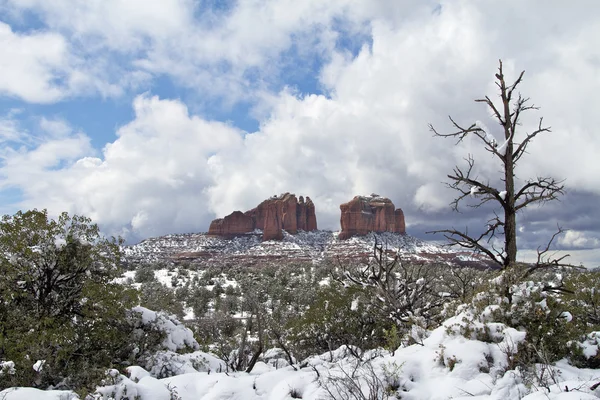Paisagem de Red Rock no inverno — Fotografia de Stock