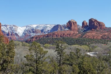 Sedona manzara kış