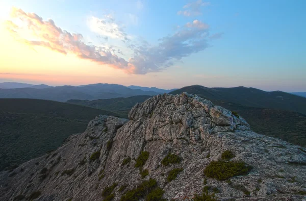 stock image Mountain rock and the sky. A landscape