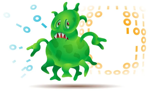Virus o microbo — Vettoriale Stock