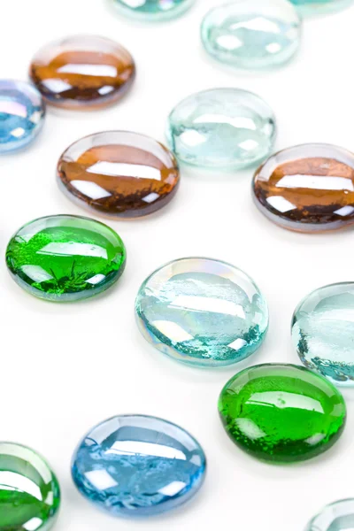 Contas de vidro coloridas — Fotografia de Stock