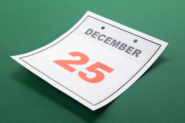 Kalendarz dzień Bożego Narodzenia — Zdjęcie stockowe