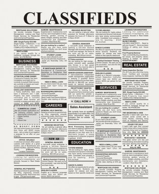 Classified Ad clipart