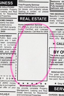 Real Estate Ad clipart