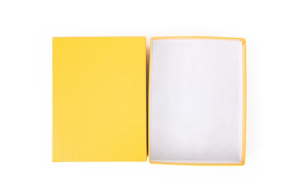 Caixa amarela — Fotografia de Stock