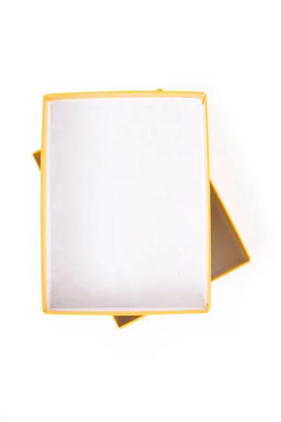 Желтая коробка Лицензионные Стоковые Фото