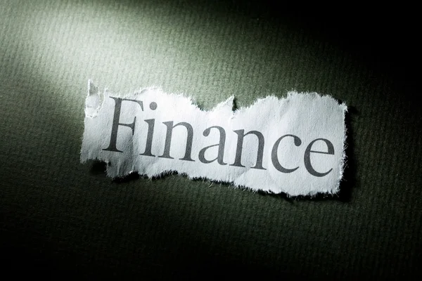 Headline Finance — Stock Photo, Image