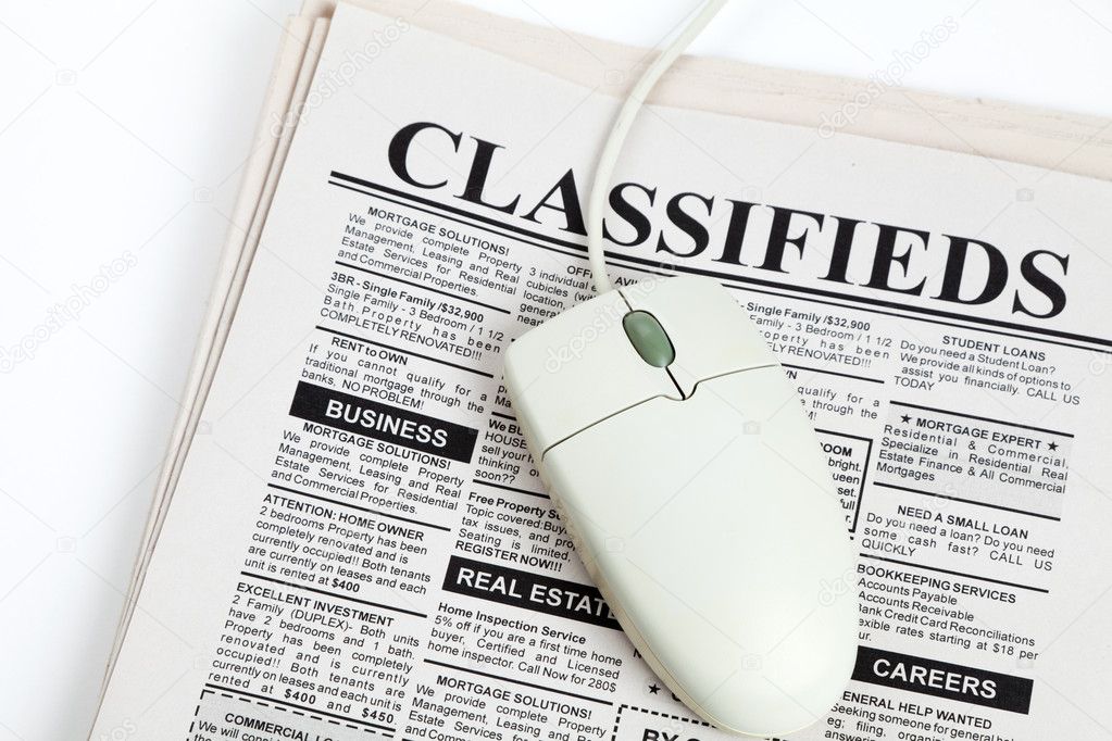 Classified Ad and computer mouse