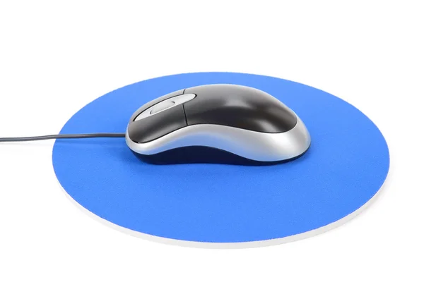 Computer mouse e pad — Foto Stock