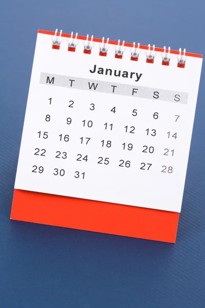 Kalendář leden — Stock fotografie