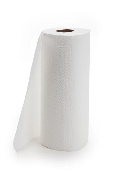 Rouleau de serviette en papier blanc — Photo