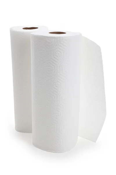 Rollo de toalla de papel blanco —  Fotos de Stock