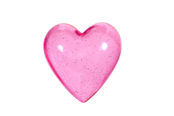 Ροζ καρδιά — Φωτογραφία Αρχείου