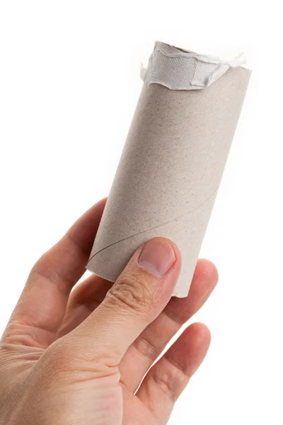 Rollo de papel higiénico vacío — Foto de Stock