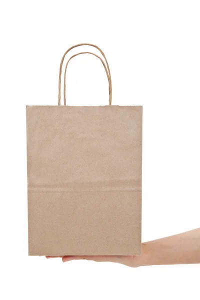 Braune Einkaufstasche aus Papier — Stockfoto