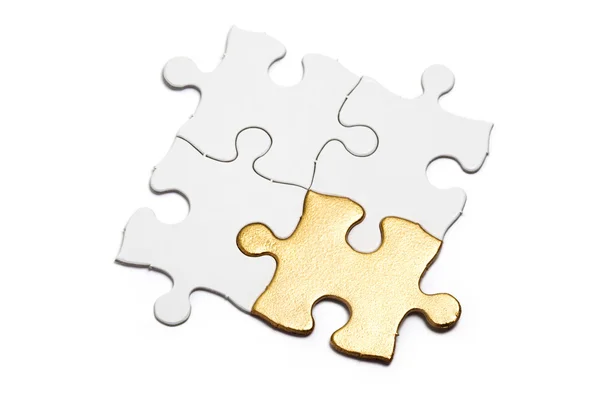 Golden Puzzle — Stock Photo, Image