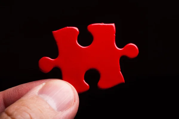 Červená puzzle — Stock fotografie