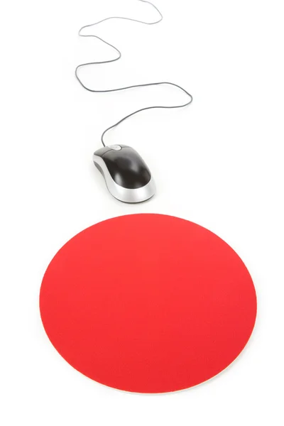 Computer Mouse and pad — Stock Photo, Image