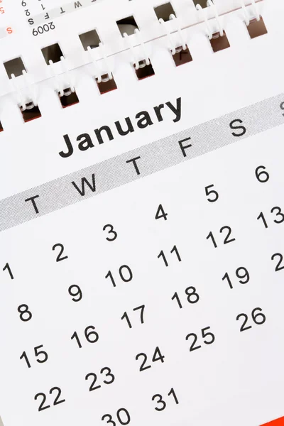 Calendar January — Stock Photo, Image