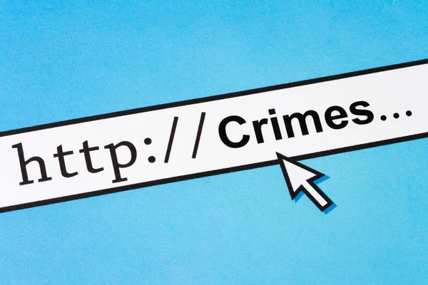 Преступления в Интернете — стоковое фото