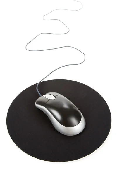 Computador Mouse e pad — Fotografia de Stock
