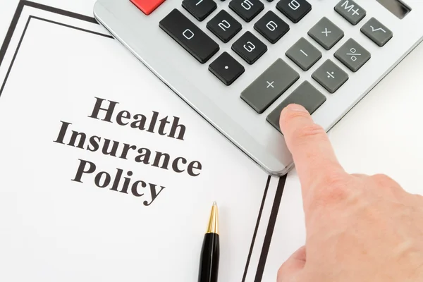 Health Insurance Policy — Stock Photo, Image