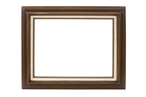 Wood Picture Frame with white background