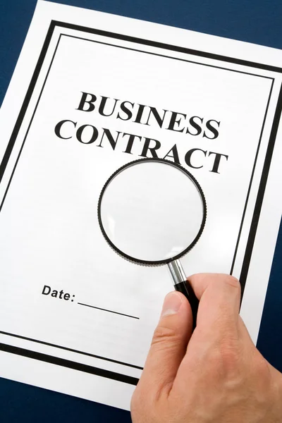 Бізнес контракт — стокове фото